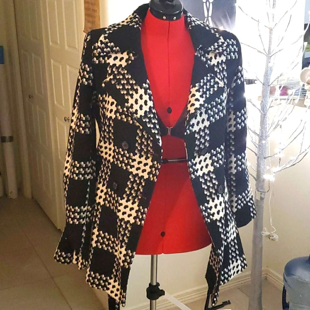 Black and White Coat